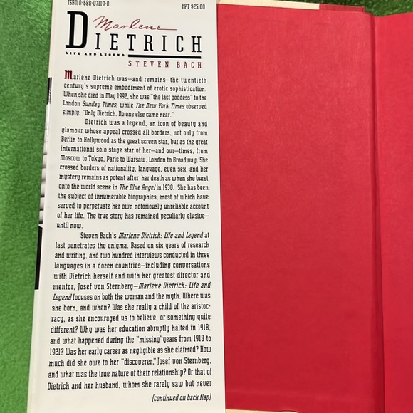 Marlene Dietrich Life And Legend by Steven Bach HC/DJ - Picture 15 of 16